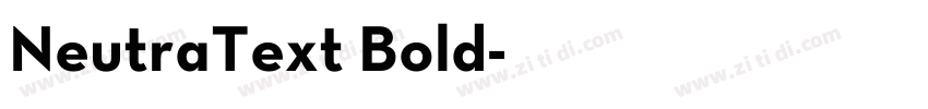 NeutraText Bold字体转换